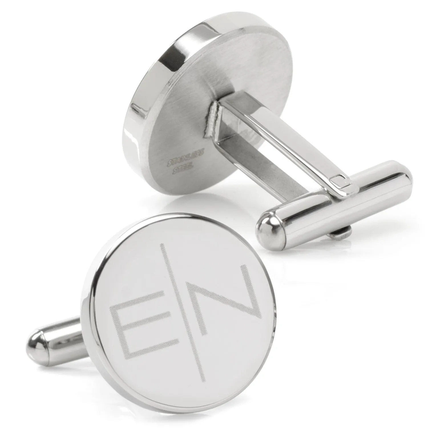 Sale Divided Modern Monogram Engravable Cufflinks Luxury Cufflinks | Hobbies & Interests Cufflinks