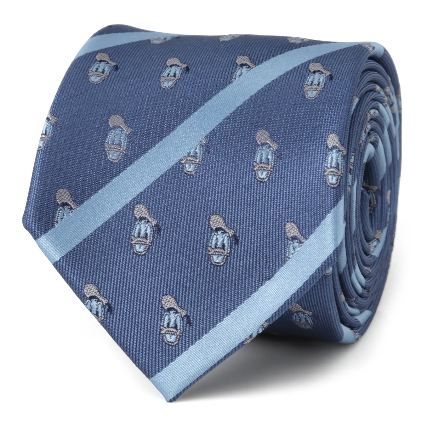 Cheap Donald Duck Stripe Blue Men's Tie Disney Ties