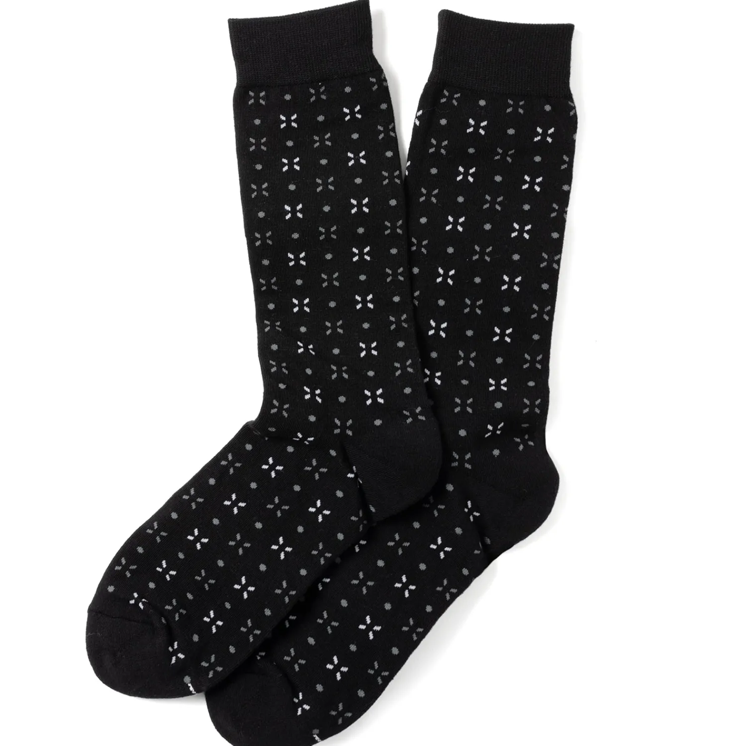 Best Dot Patterned Black Men's Socks Socks