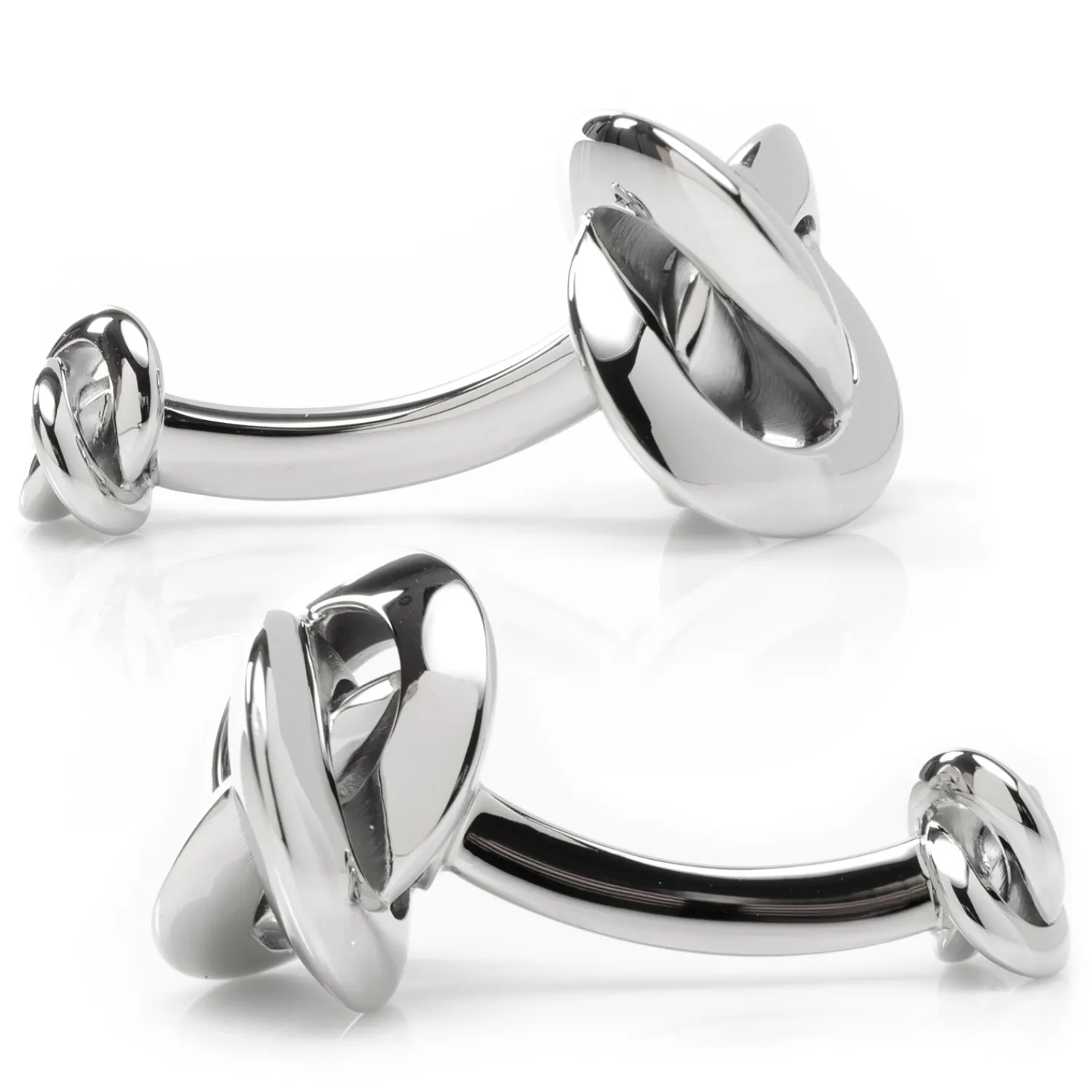 New Double Sided Silver Knot Cufflinks Luxury Cufflinks | Hobbies & Interests Cufflinks