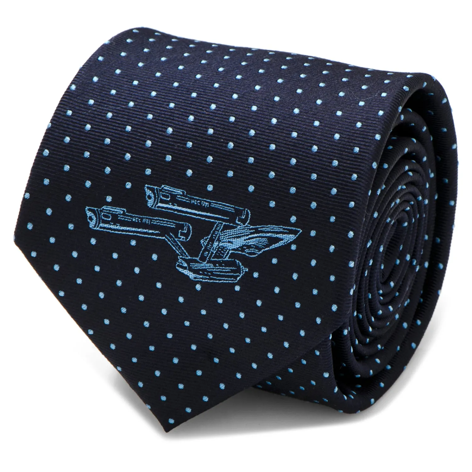 Sale Enterprise Dot Blue Men's Tie Star Trek Ties | Hobbies & Interests Cufflinks