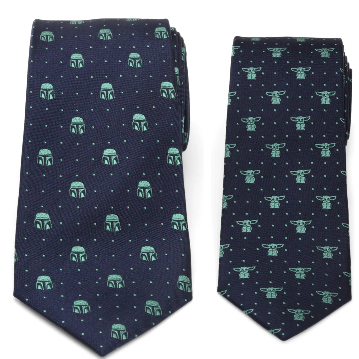 Hot Father and Son Mando and The Child Necktie Gift Set Father & Son Ties | Star Wars Ties