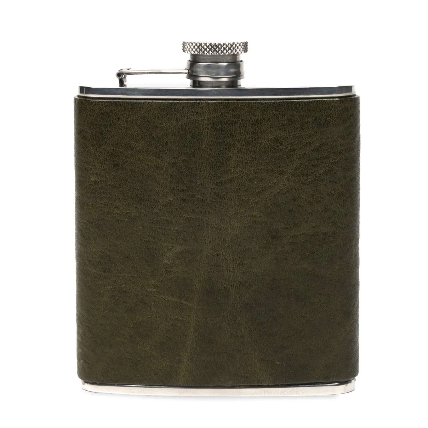 Cheap FLASK TITAN MILLED OLIVE Barware