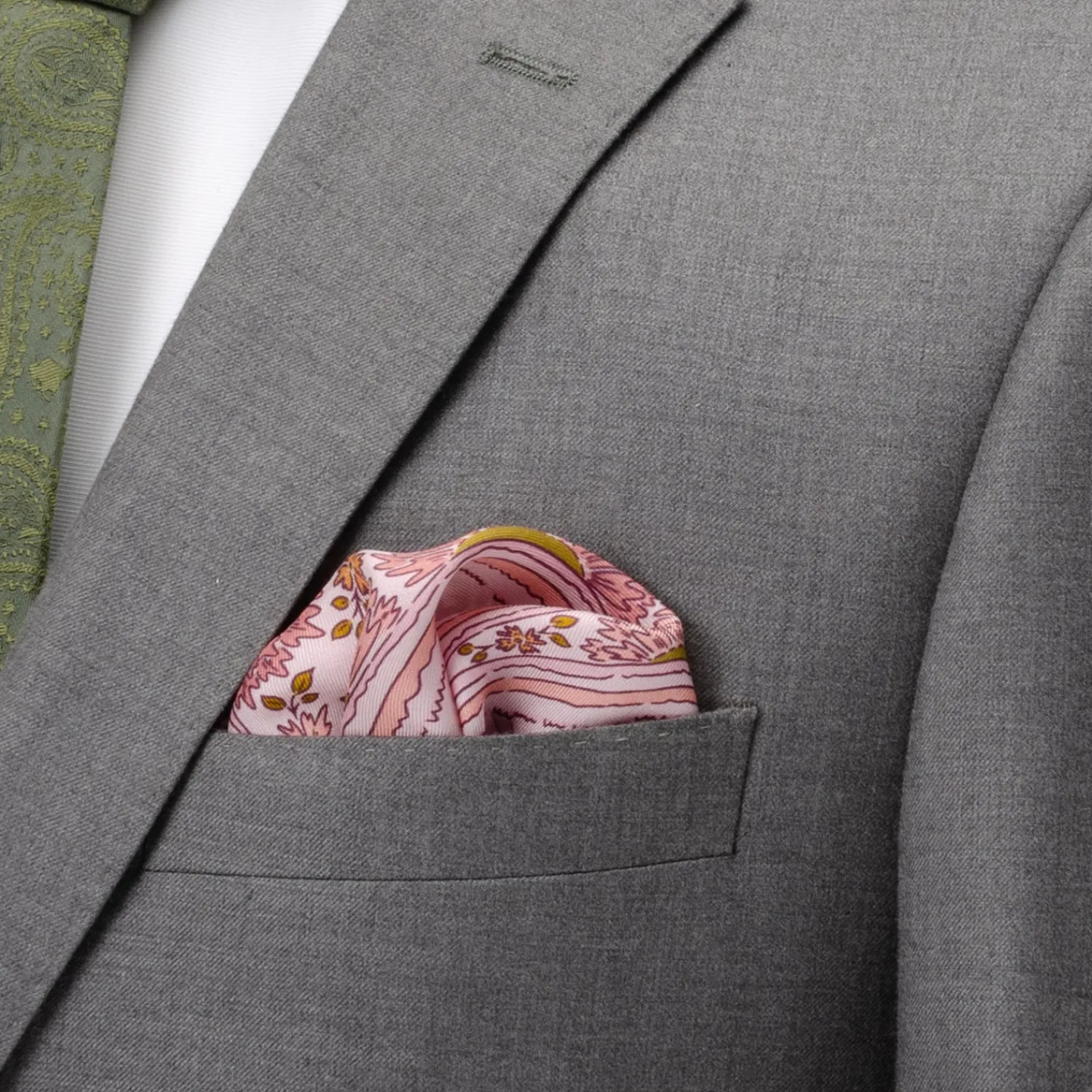 Best Sale Floral Blush Paisley Pocket Square Pocket Squares | Hobbies & Interests Cufflinks