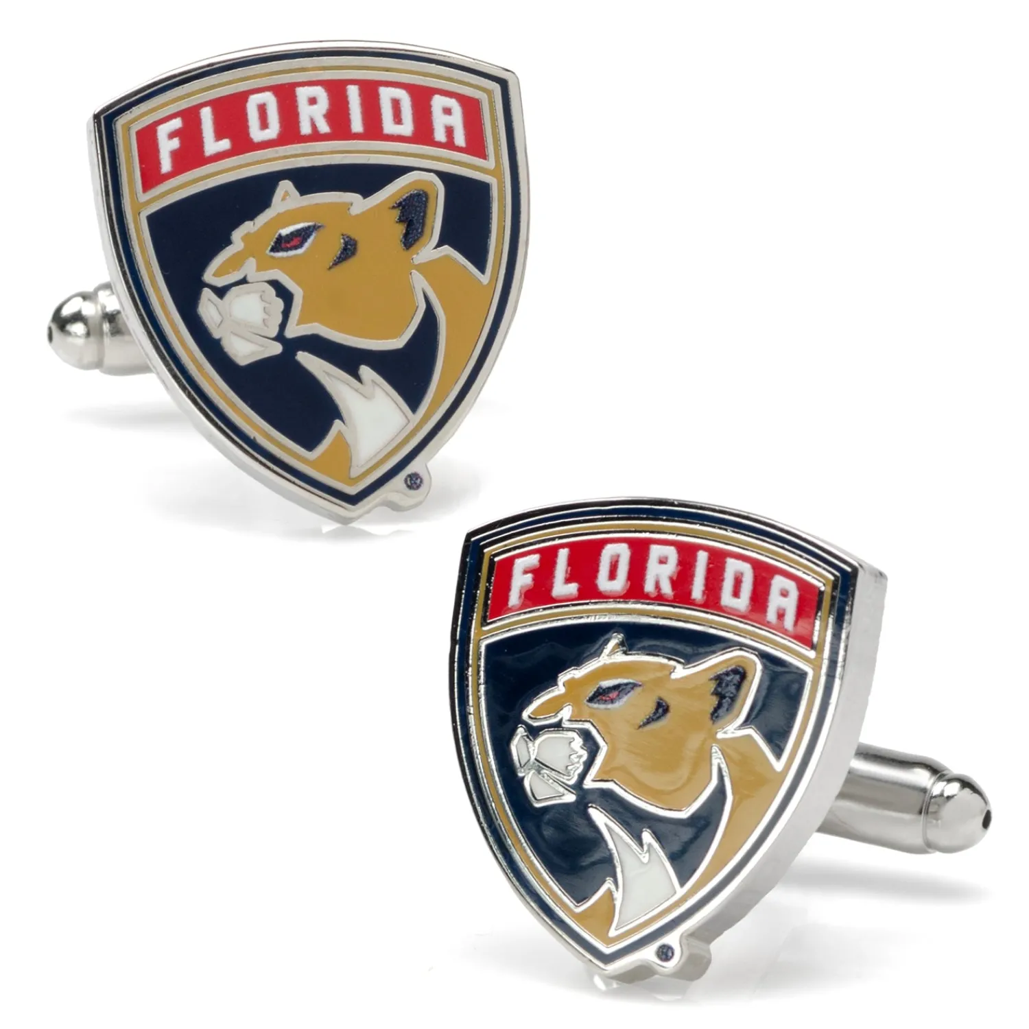 Outlet Florida Panthers Shield Cufflinks Sports Cufflinks | Hobbies & Interests Cufflinks