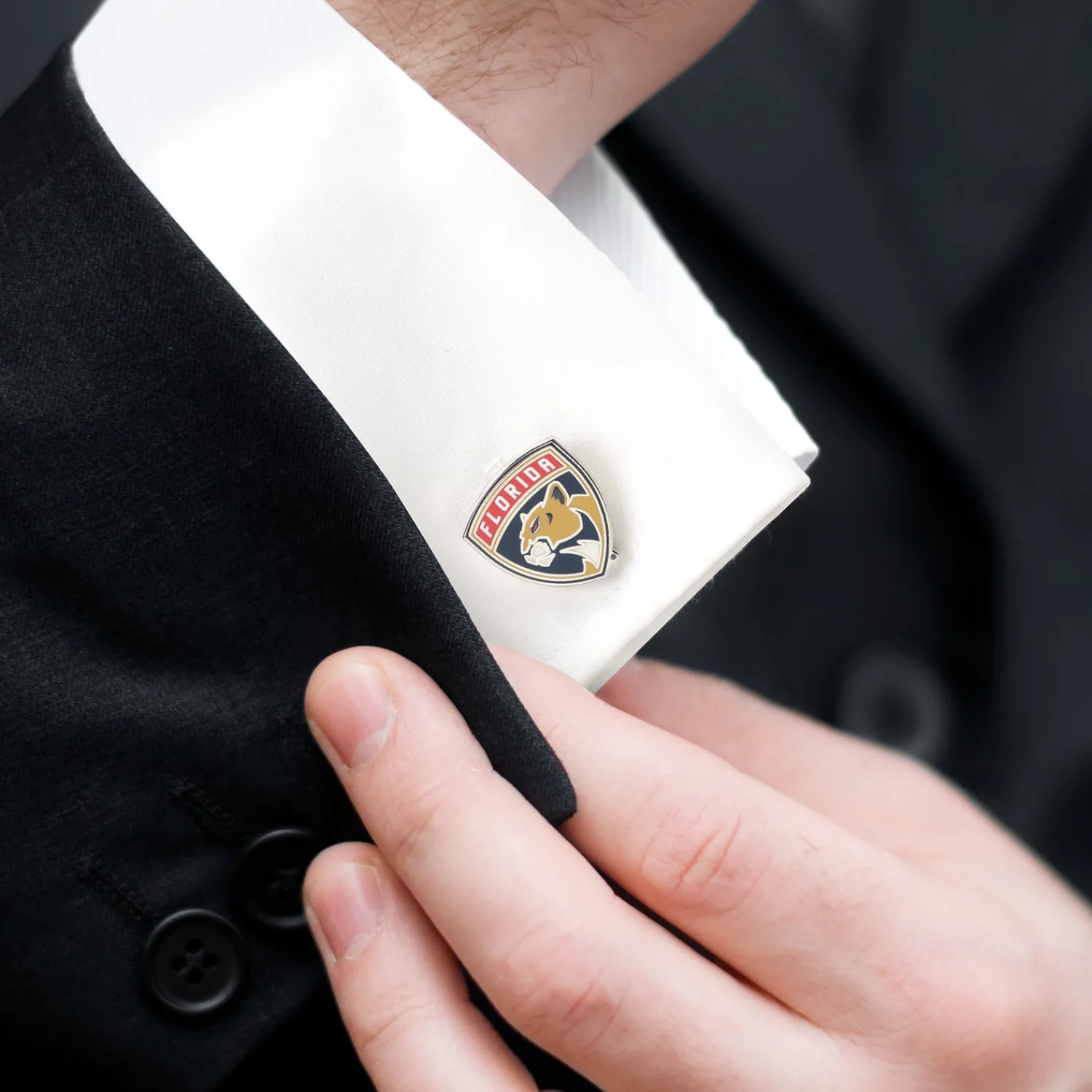 Outlet Florida Panthers Shield Cufflinks Sports Cufflinks | Hobbies & Interests Cufflinks