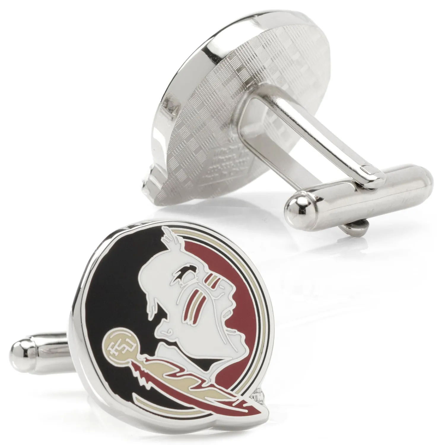 Online Florida State Seminole Head Cufflinks Luxury Cufflinks | Sports Cufflinks