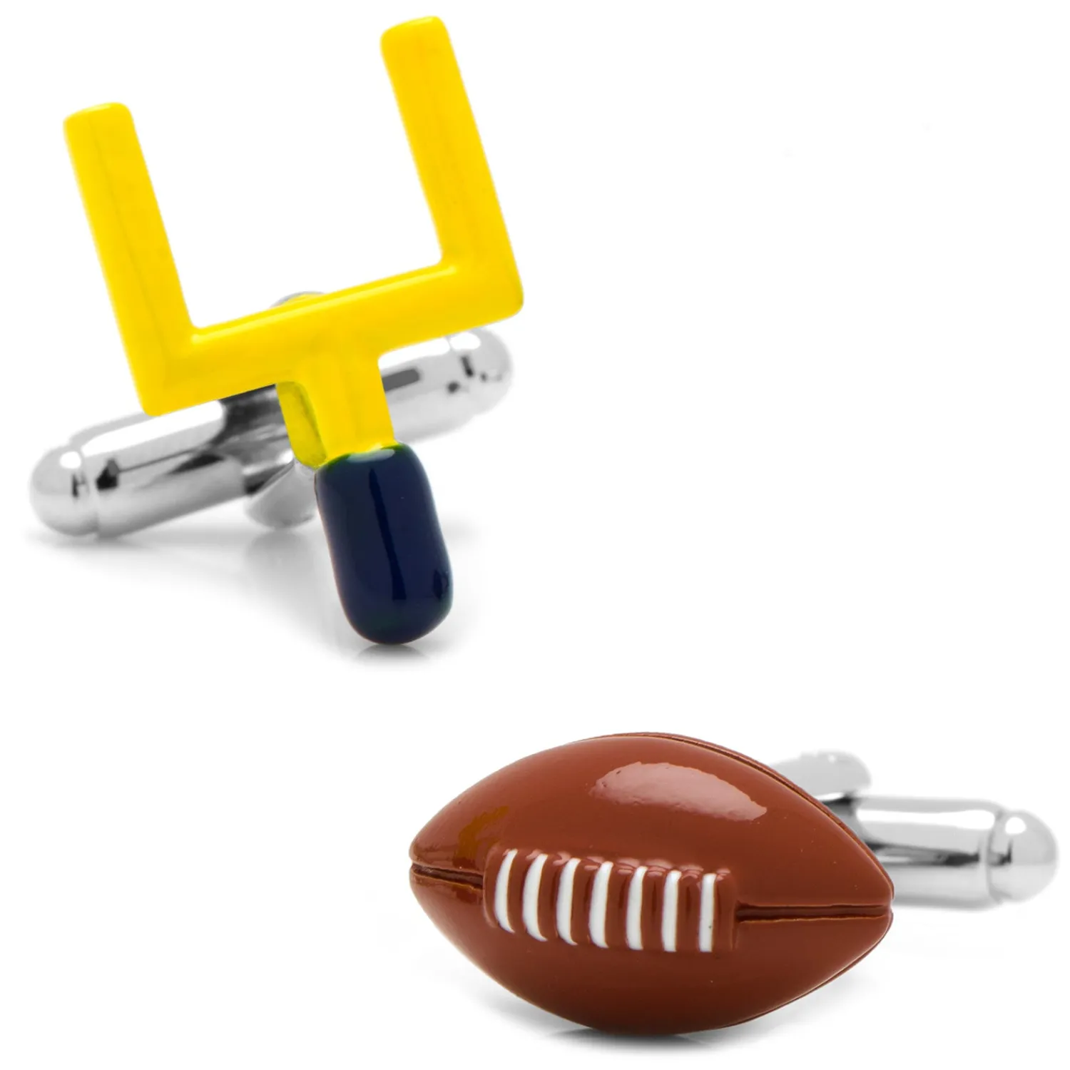 Outlet Football and Goal Post Cufflinks Luxury Cufflinks | Hobbies & Interests Cufflinks