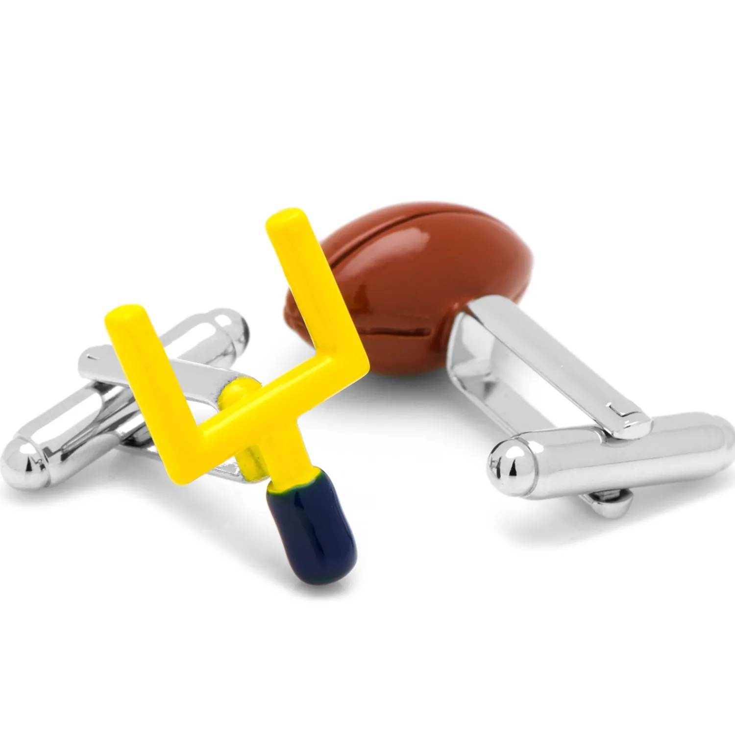 Outlet Football and Goal Post Cufflinks Luxury Cufflinks | Hobbies & Interests Cufflinks