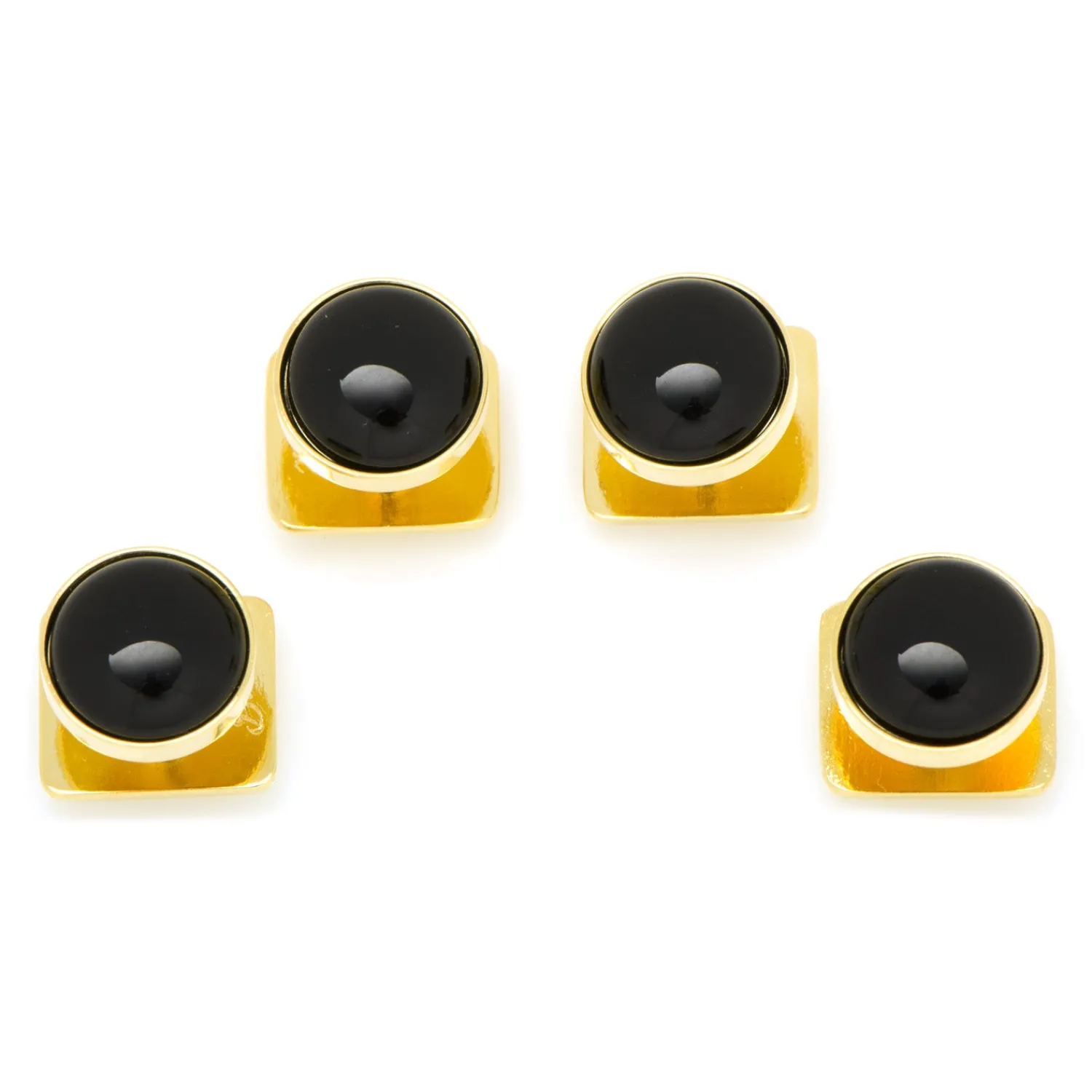 Hot Gold and Onyx Studs Stud Sets