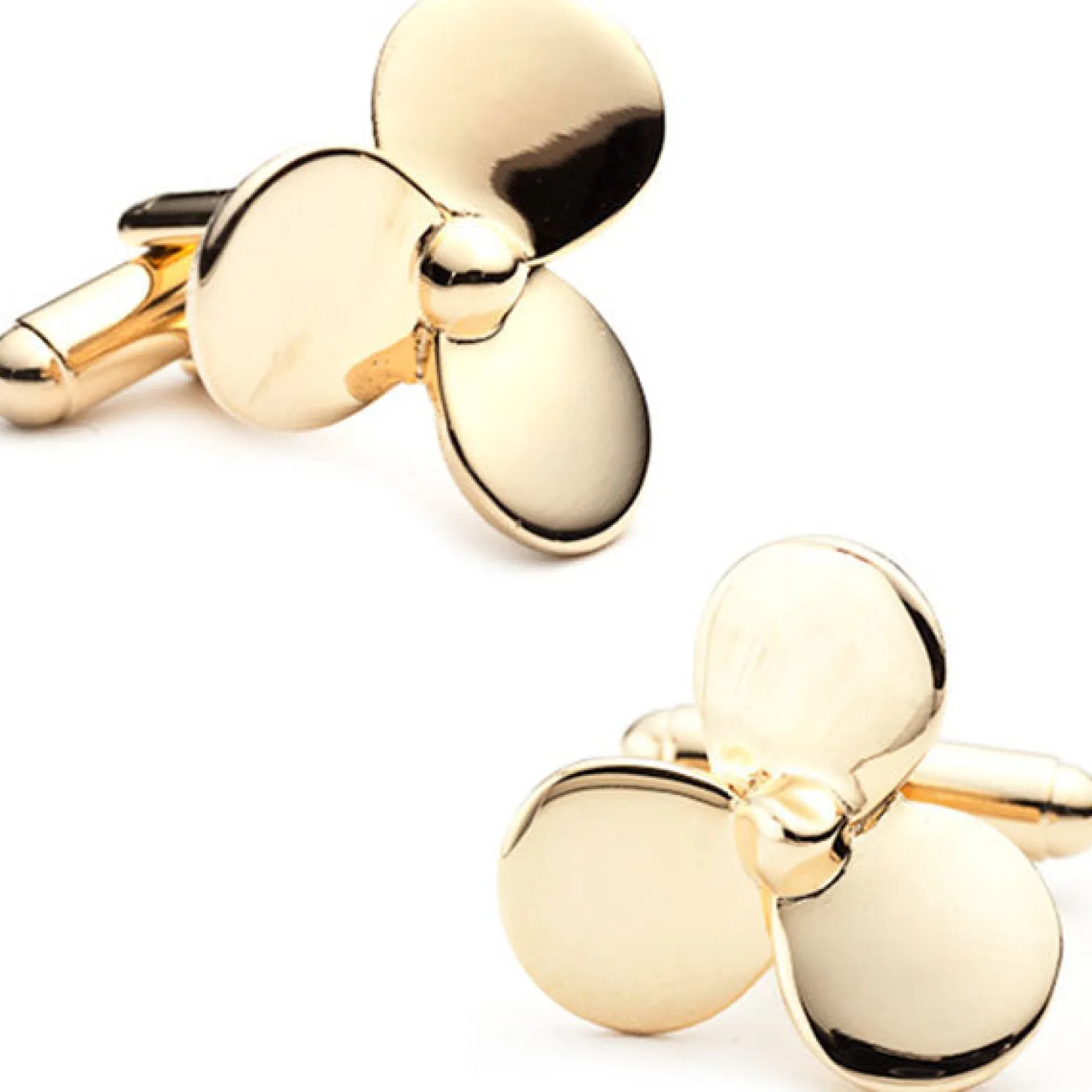 Store Gold Plated Boat Propeller Cufflinks Hobbies & Interests Cufflinks | Luxury Cufflinks