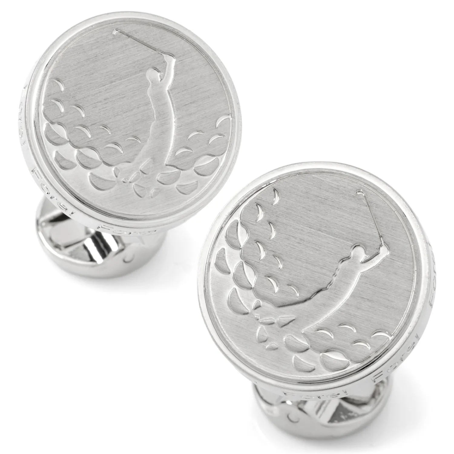 Clearance Golf Fore Silver Cufflinks Luxury Cufflinks | Hobbies & Interests Cufflinks