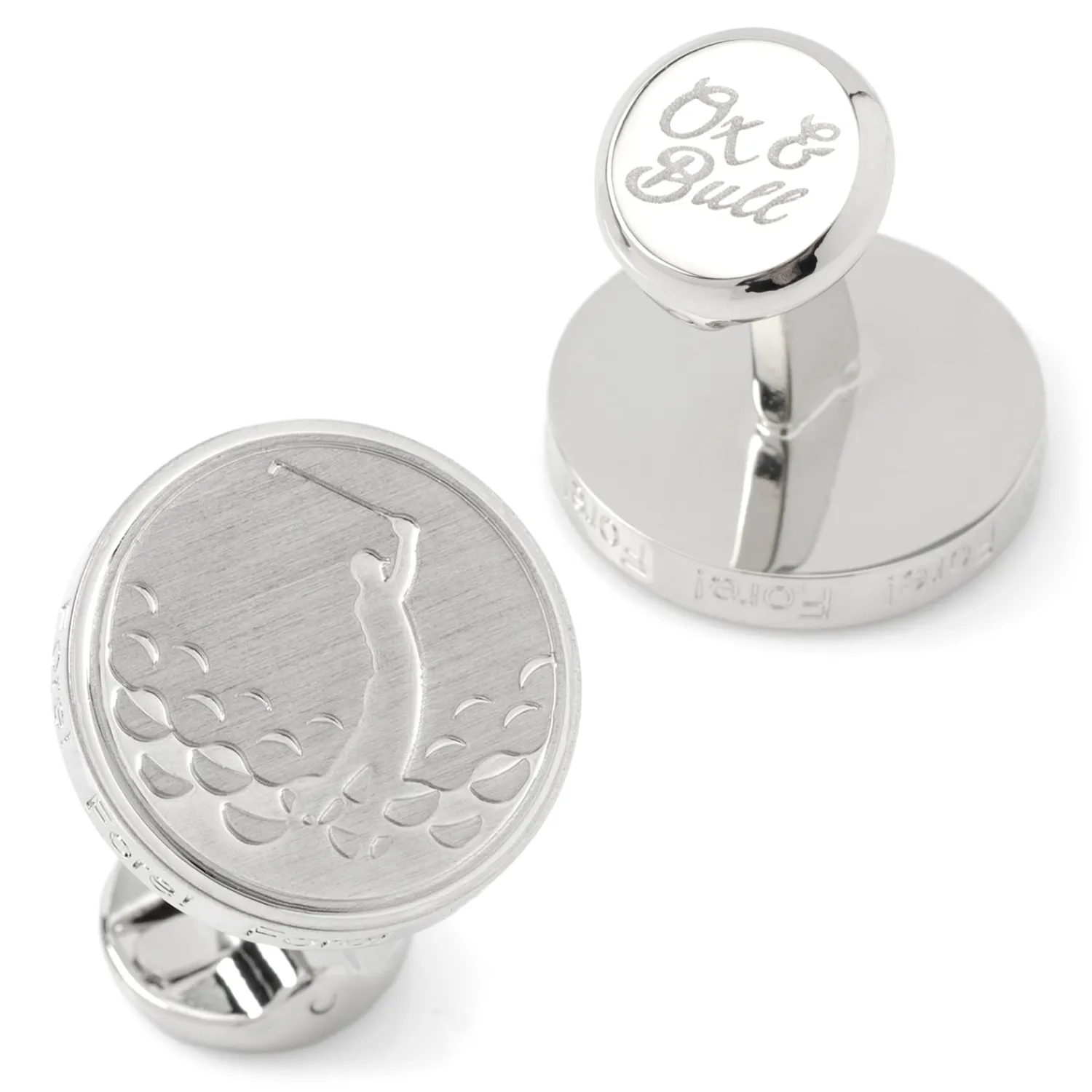 Clearance Golf Fore Silver Cufflinks Luxury Cufflinks | Hobbies & Interests Cufflinks