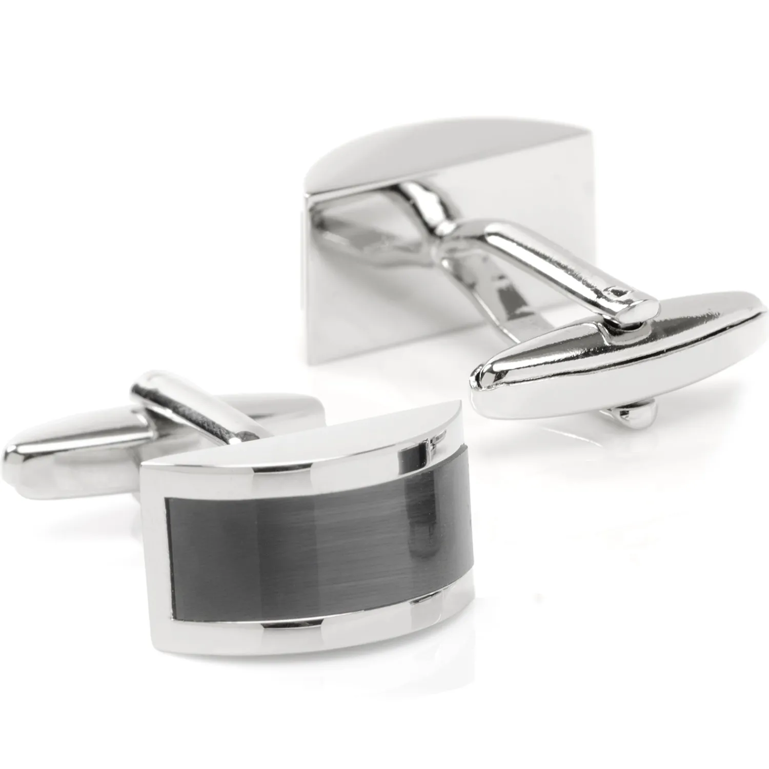 Best Gray Cat's Eye Bridged Cufflinks Luxury Cufflinks | Hobbies & Interests Cufflinks