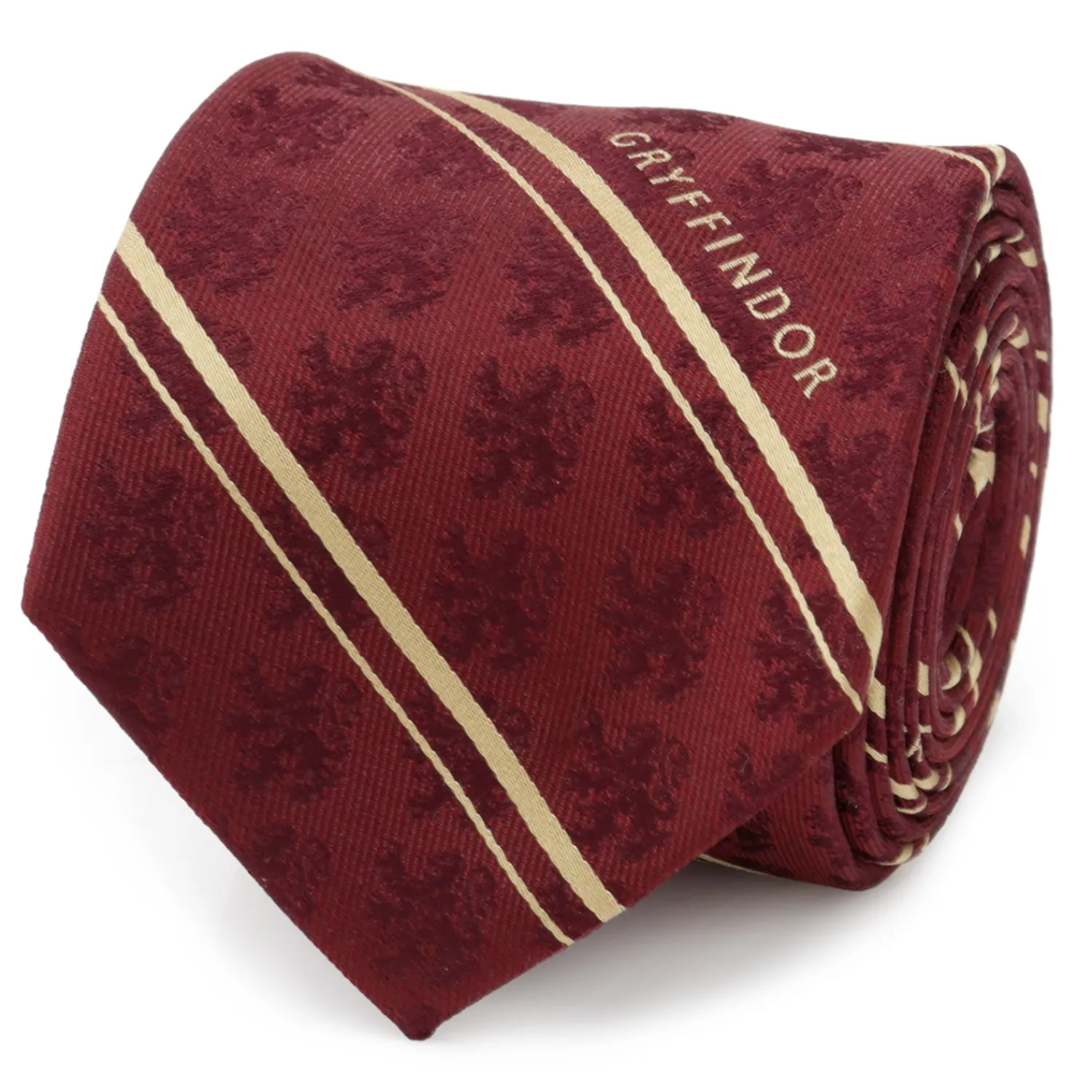 Best Sale Gryffindor Maroon Stripe Silk Men's Tie Harry Potter Ties