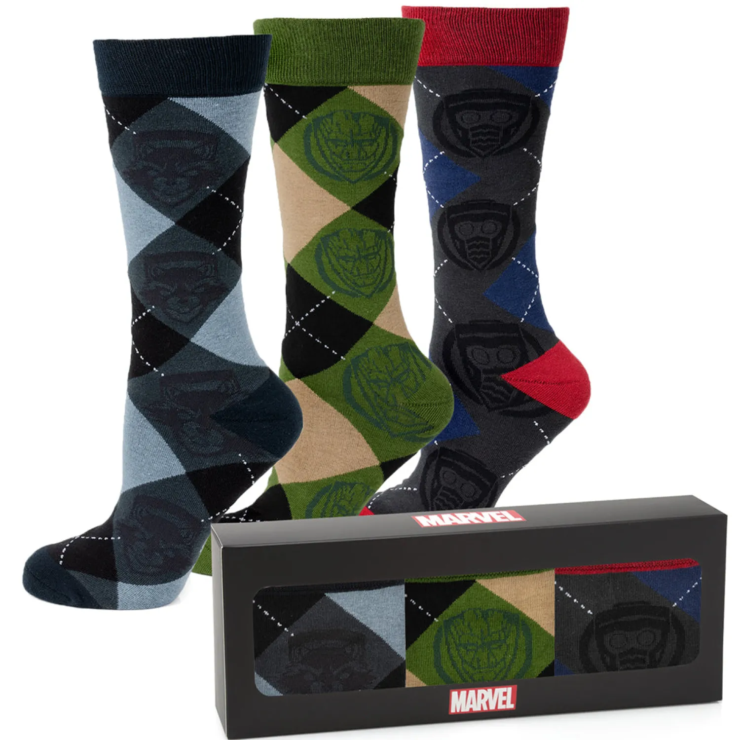 New Guardians of the Galaxy Argyle Sock 3 Pack Socks