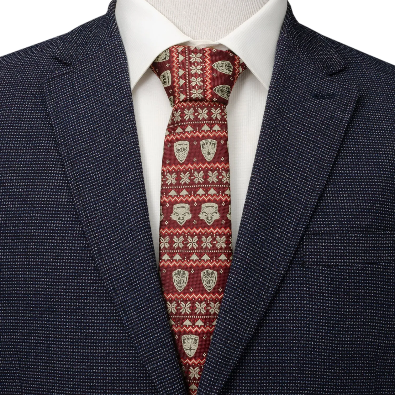 Cheap Guardians of the Galaxy Fair Isle Red Men's Tie Marvel Ties