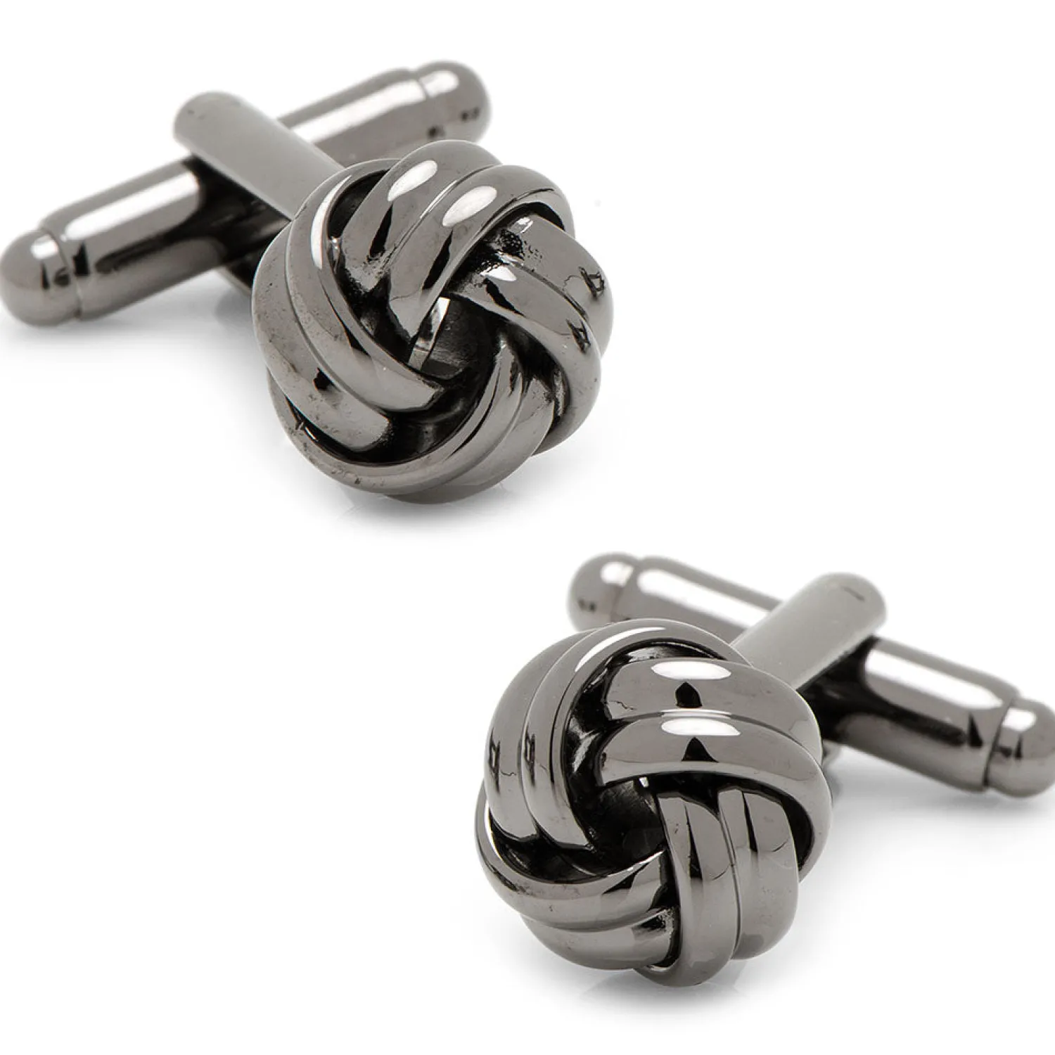 Sale Gunmetal Knot Cufflinks Wedding Cufflinks | Luxury Cufflinks