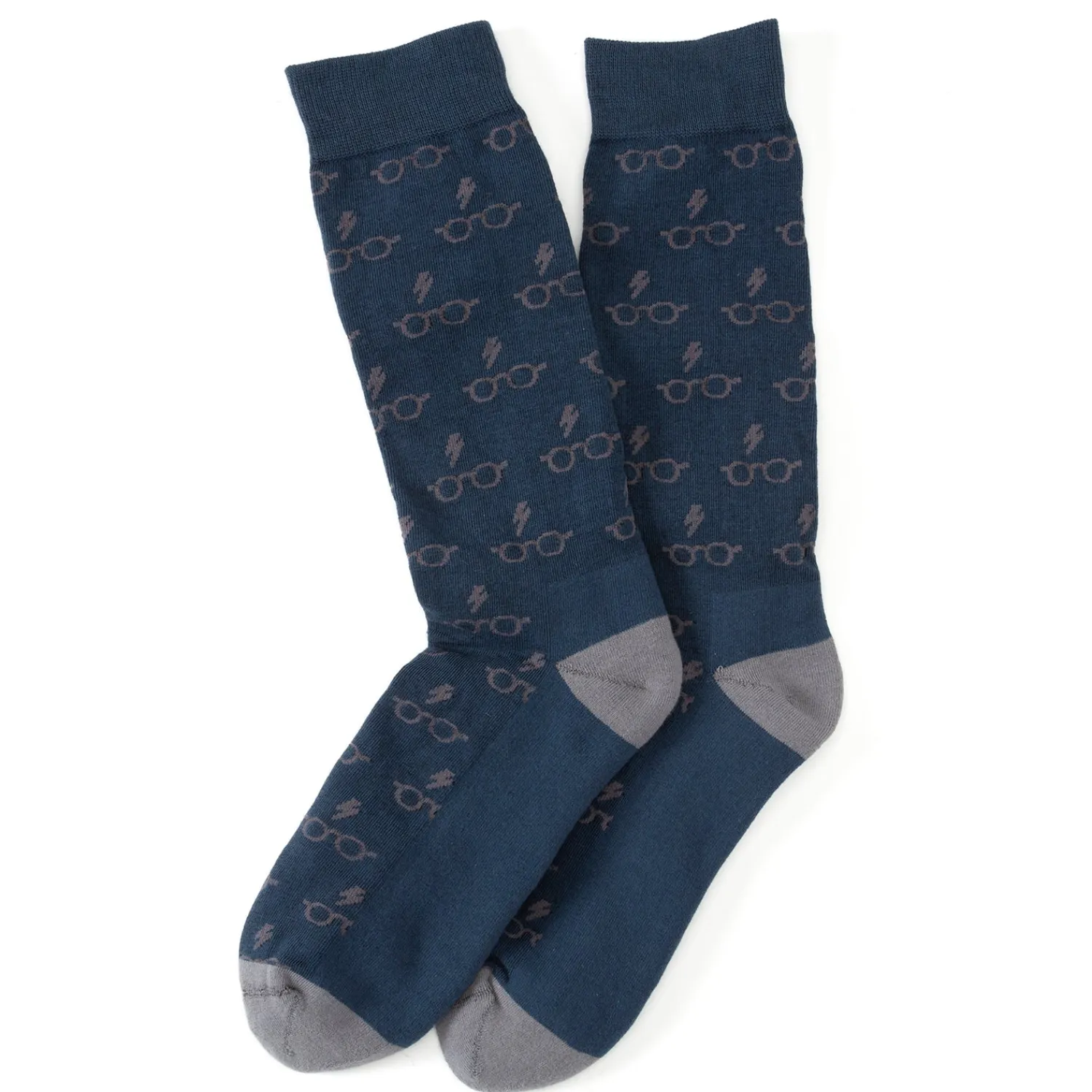 Fashion Glasses Navy Men's Socks Socks