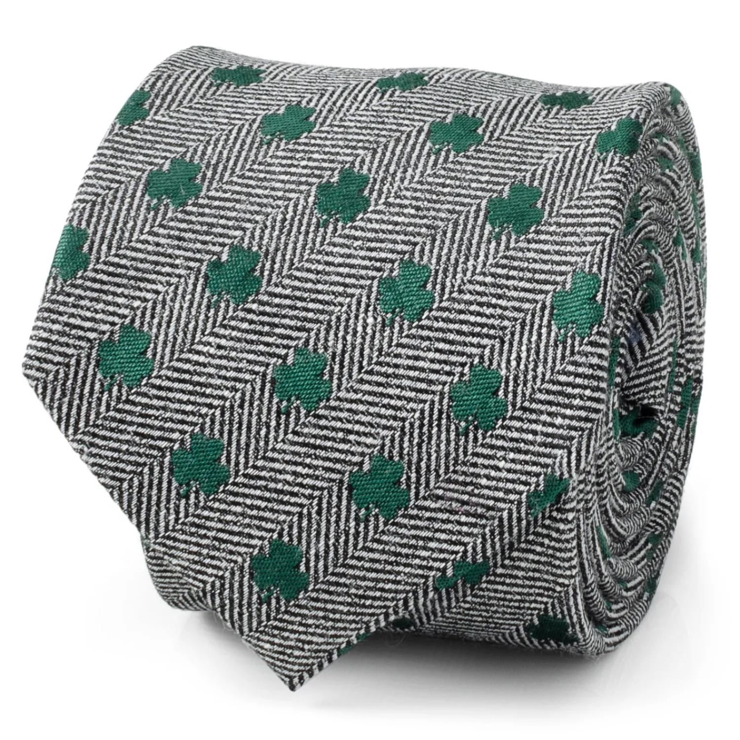 Outlet Herringbone Shamrock Men's Tie Classic Ties | Hobbies & Interests Cufflinks