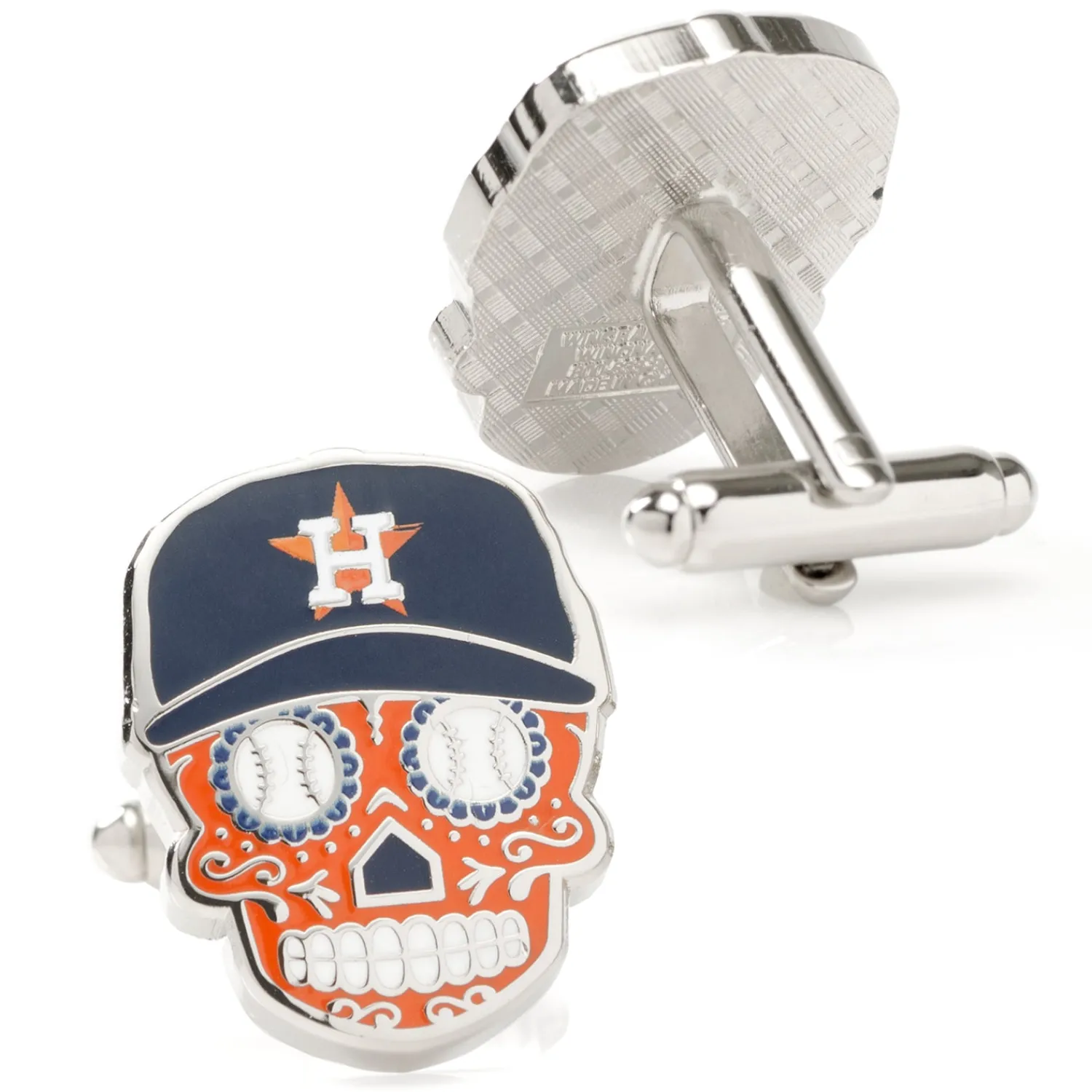 New Houston Astros Sugar Skull Cufflinks Luxury Cufflinks | Sports Cufflinks