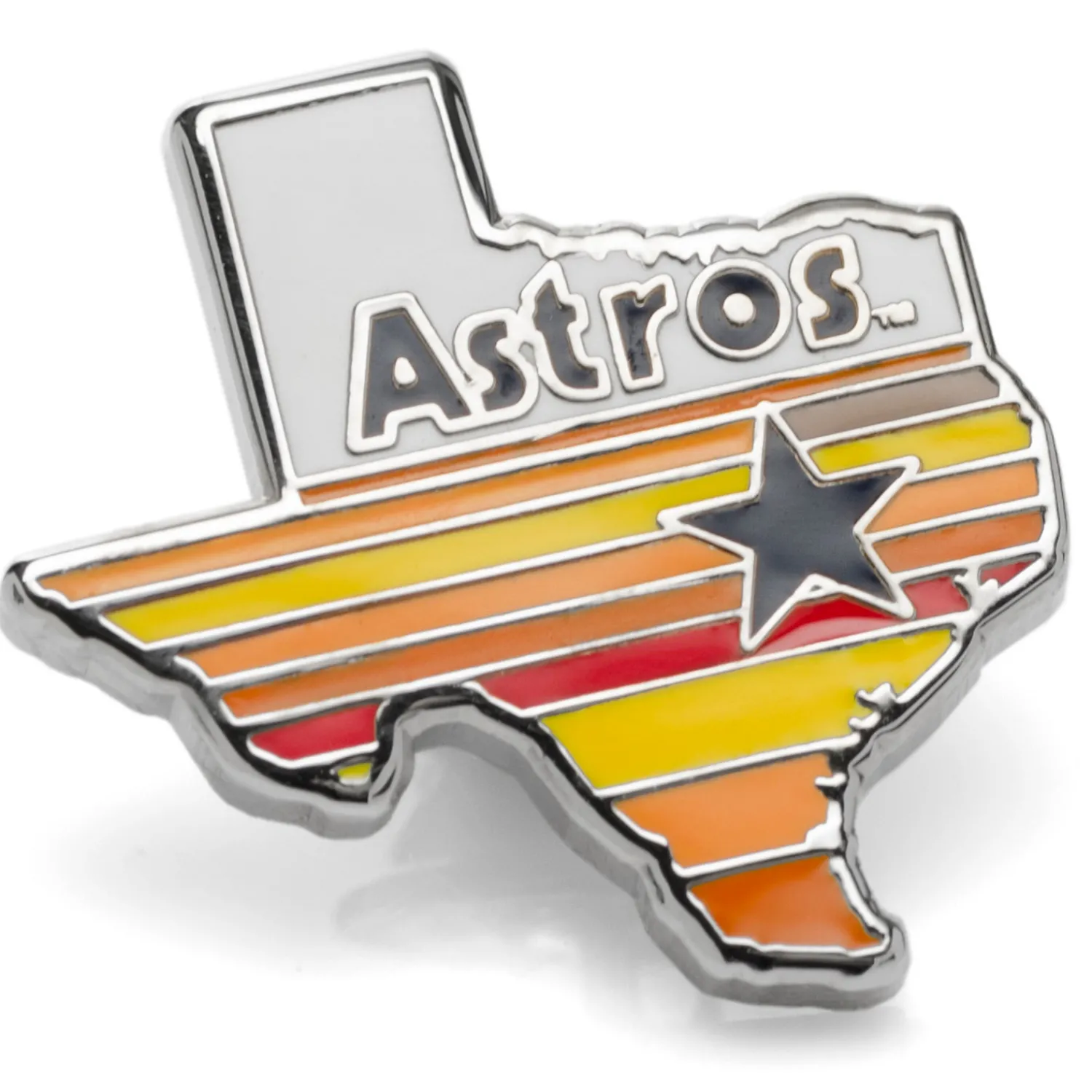 Fashion Houston Astros Tequila Sunrise Lapel Pin Lapel Pins