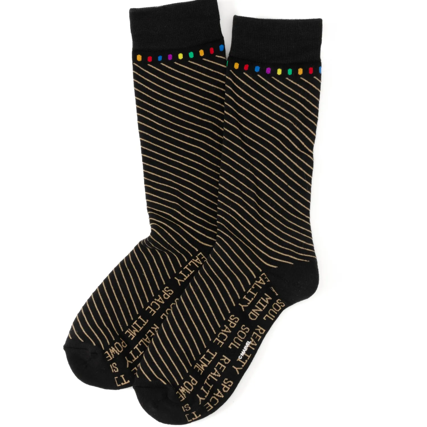 Best Infinity Stone Stripe Black Stripe Socks Socks