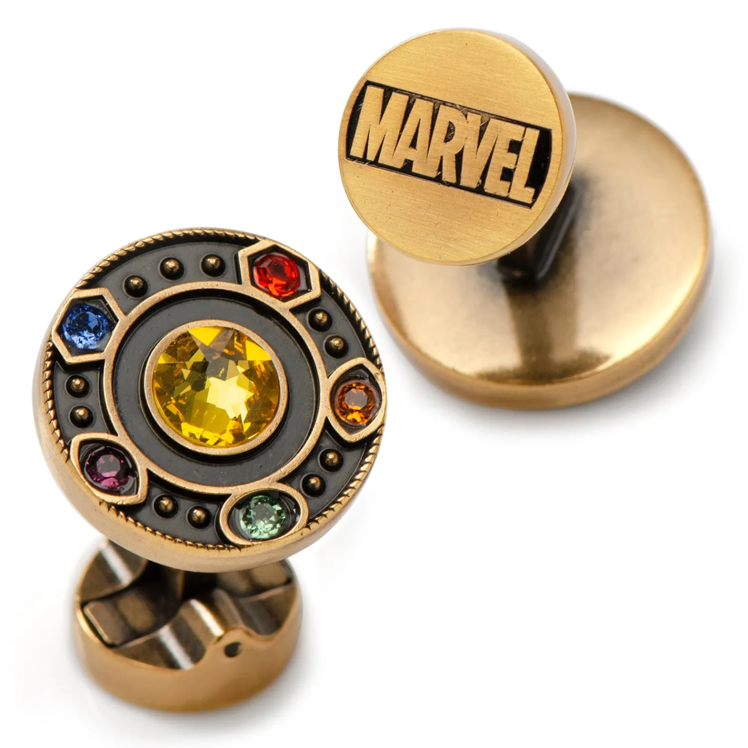 Shop Infinity Stones Antique Gold Cufflinks Luxury Cufflinks | Hobbies & Interests Cufflinks