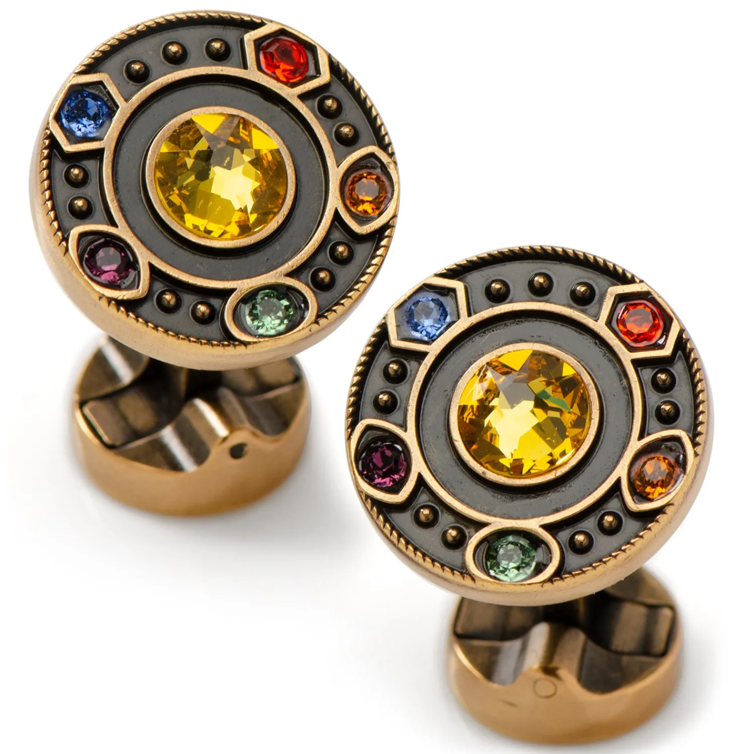 Shop Infinity Stones Antique Gold Cufflinks Luxury Cufflinks | Hobbies & Interests Cufflinks