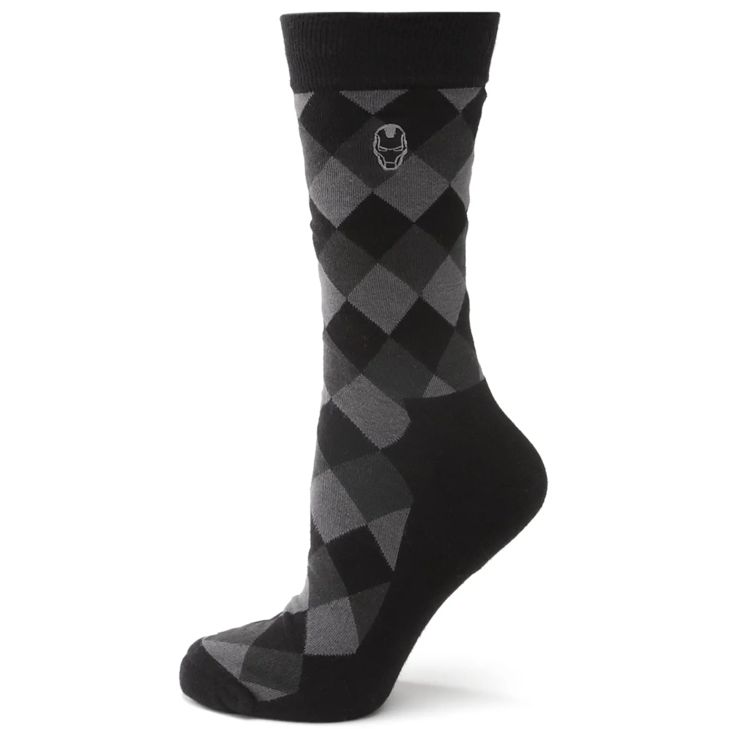 New Iron Man Argyle Black Gift Set Socks