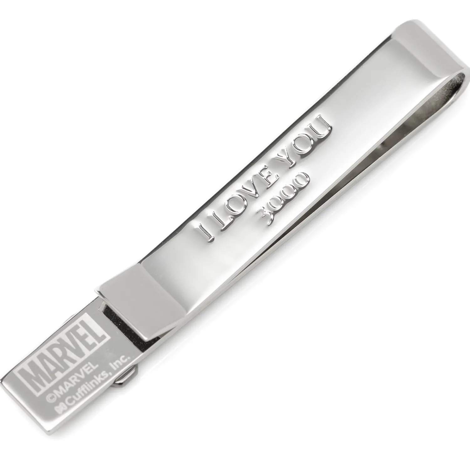 Cheap Iron Man "I Love You 3000" Textured Hidden Message Tie Bar Movies & Characters Tie Bars | Hidden Message Tie Bars