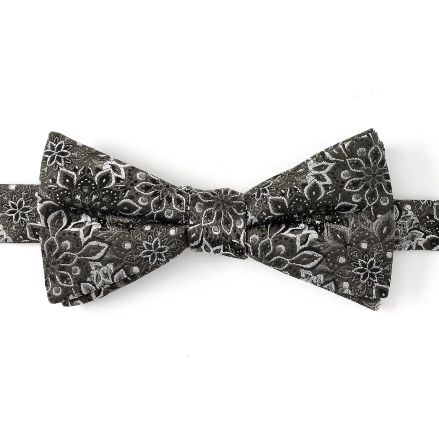 Clearance Kaleido Floral Charcoal Men's Bow Tie Classic Ties | Bow Ties