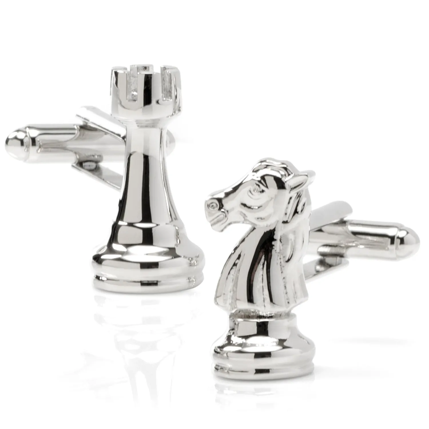 Outlet Knight and Rook Chess Piece Cufflinks Luxury Cufflinks | Hobbies & Interests Cufflinks