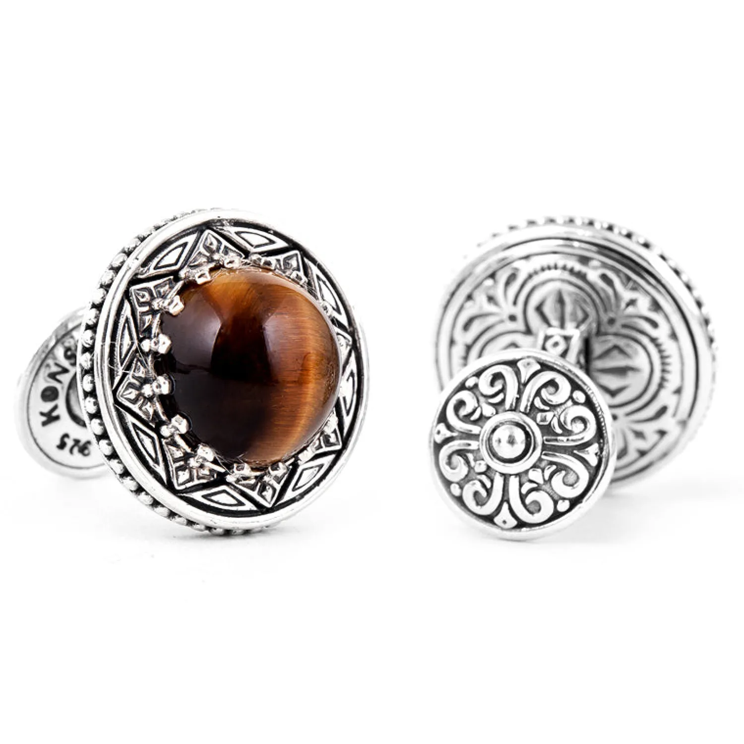 Outlet Tiger's Eye Cufflinks Luxury Cufflinks | Hobbies & Interests Cufflinks