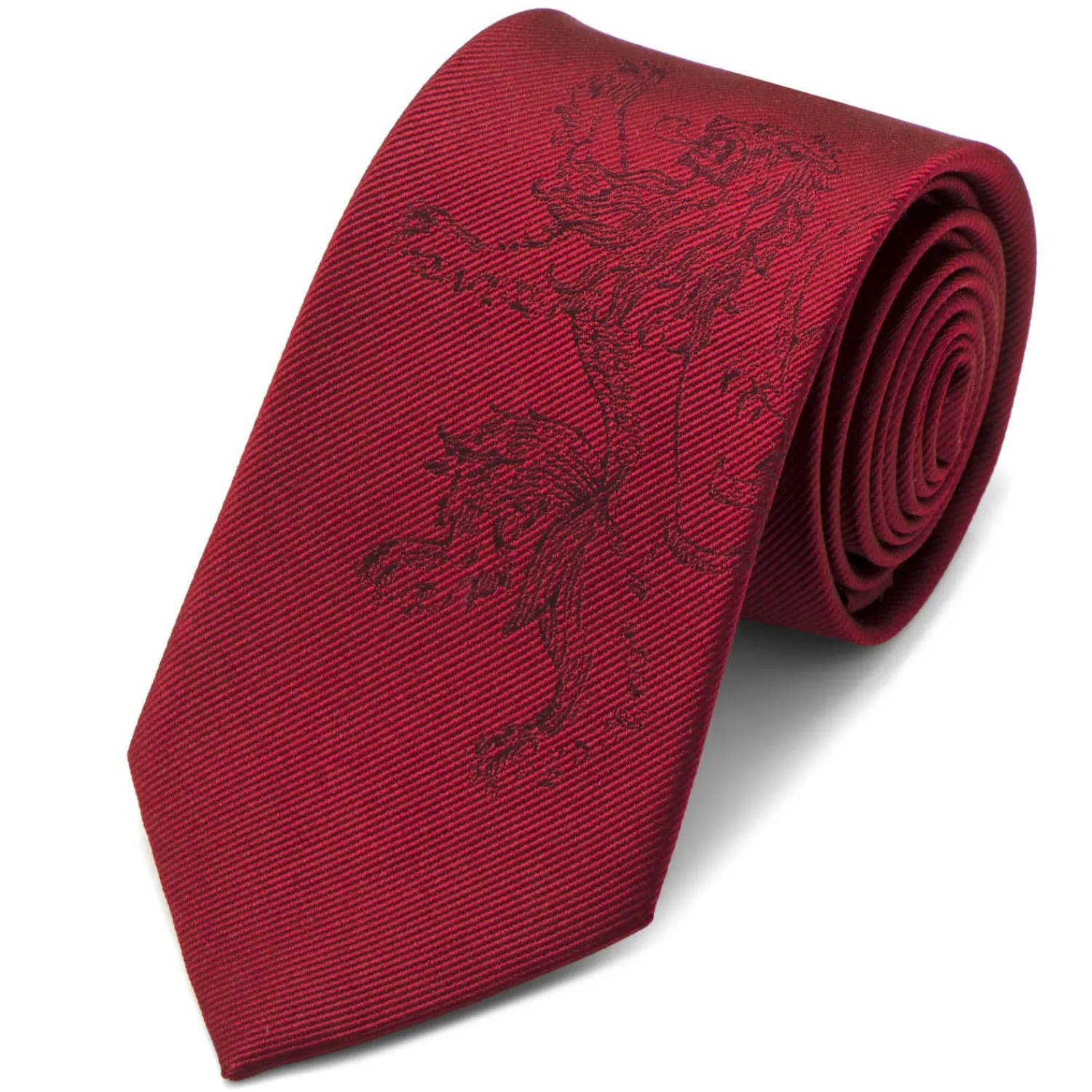 New Lannister Lion Red Men's Tie Game Of Thrones Ties