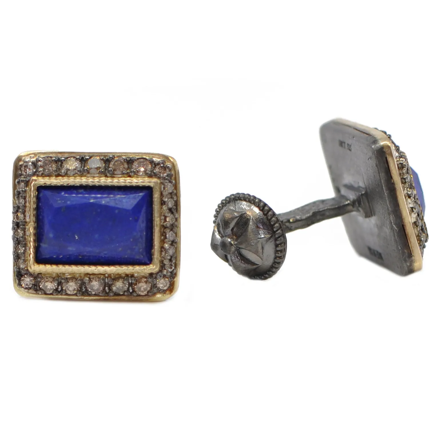 Discount Lapis Lazuli with Diamond Cufflinks Luxury Cufflinks | Hobbies & Interests Cufflinks