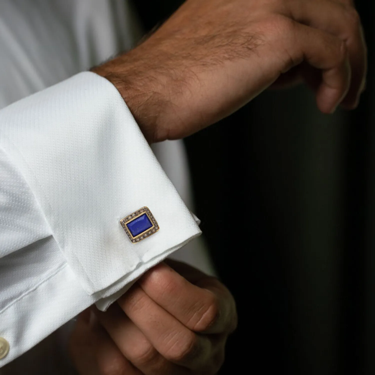 Discount Lapis Lazuli with Diamond Cufflinks Luxury Cufflinks | Hobbies & Interests Cufflinks