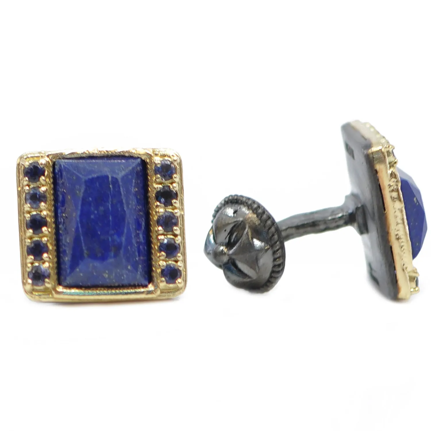 Fashion Lapis Lazuli with Iolite Cufflinks Luxury Cufflinks | Hobbies & Interests Cufflinks