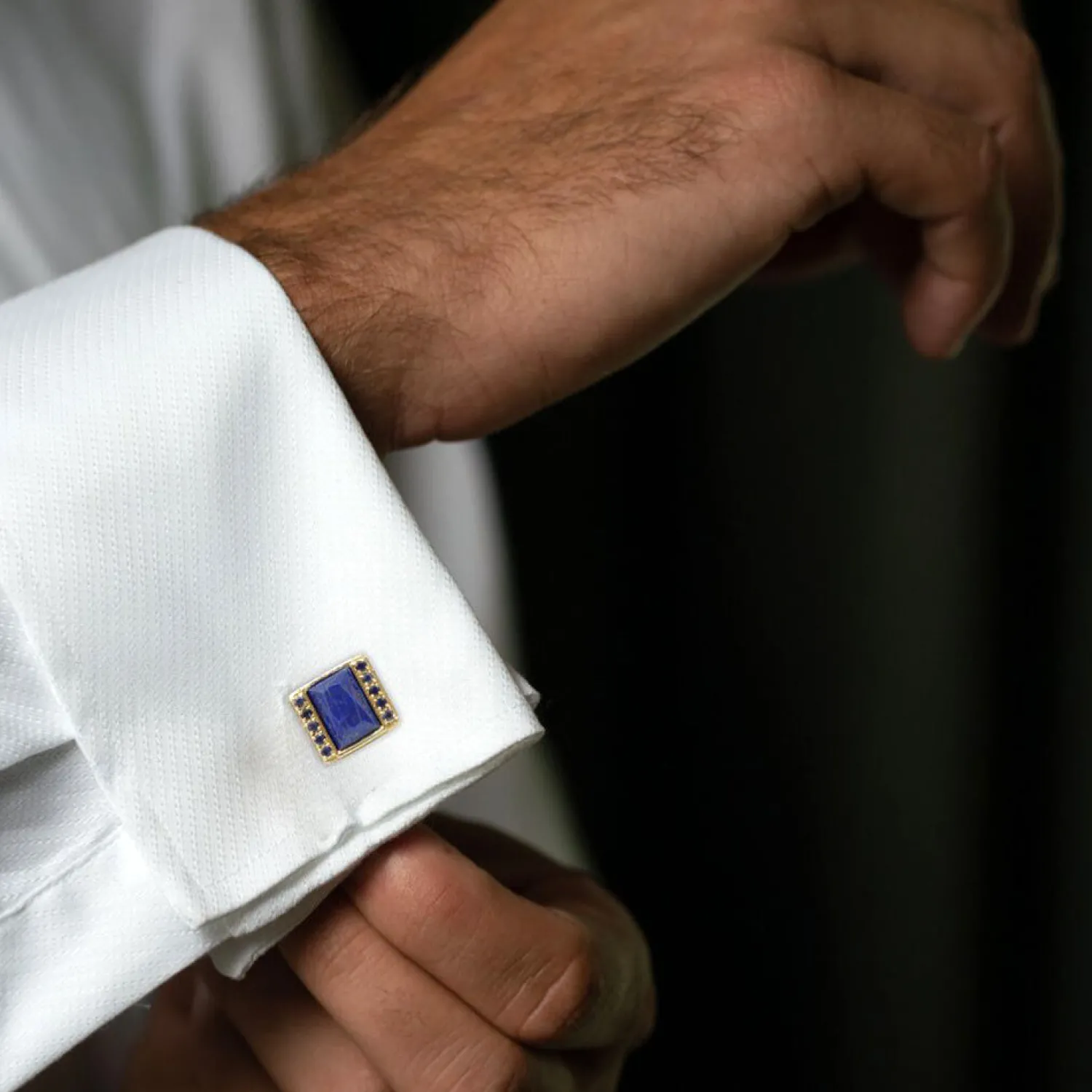 Fashion Lapis Lazuli with Iolite Cufflinks Luxury Cufflinks | Hobbies & Interests Cufflinks