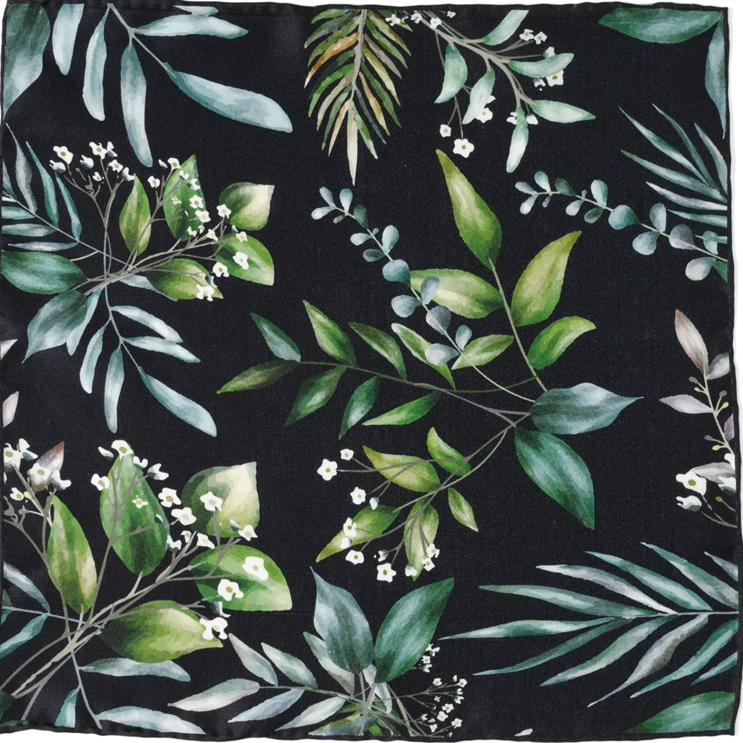 Flash Sale Leaf Watercolor Black Pocket Square Pocket Squares