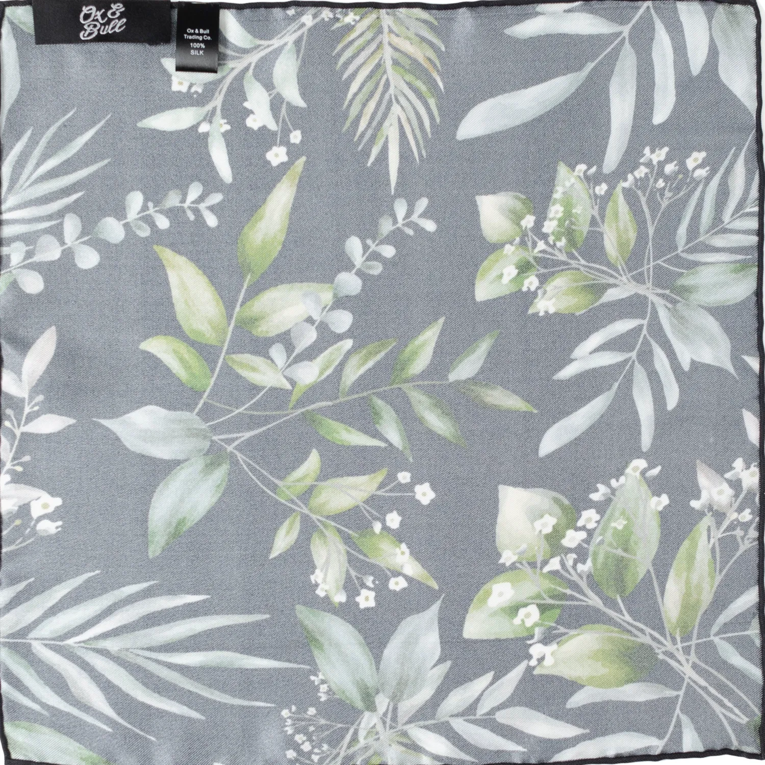 Flash Sale Leaf Watercolor Black Pocket Square Pocket Squares