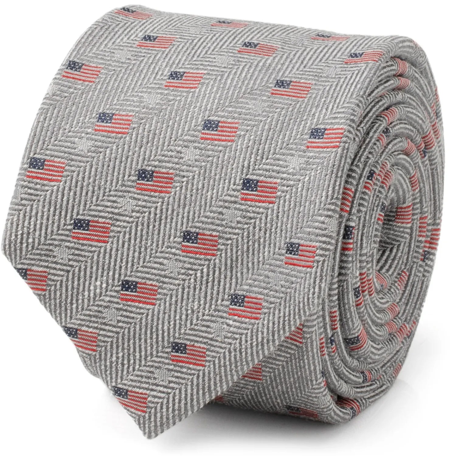 Clearance Light Gray American Flag Men's Tie Classic Ties | Hobbies & Interests Cufflinks