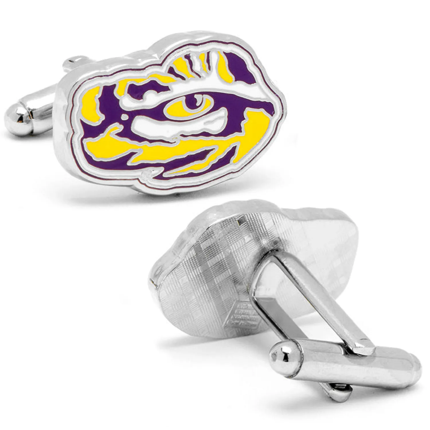 Flash Sale LSU Tiger's Eye Cufflinks Luxury Cufflinks | Sports Cufflinks