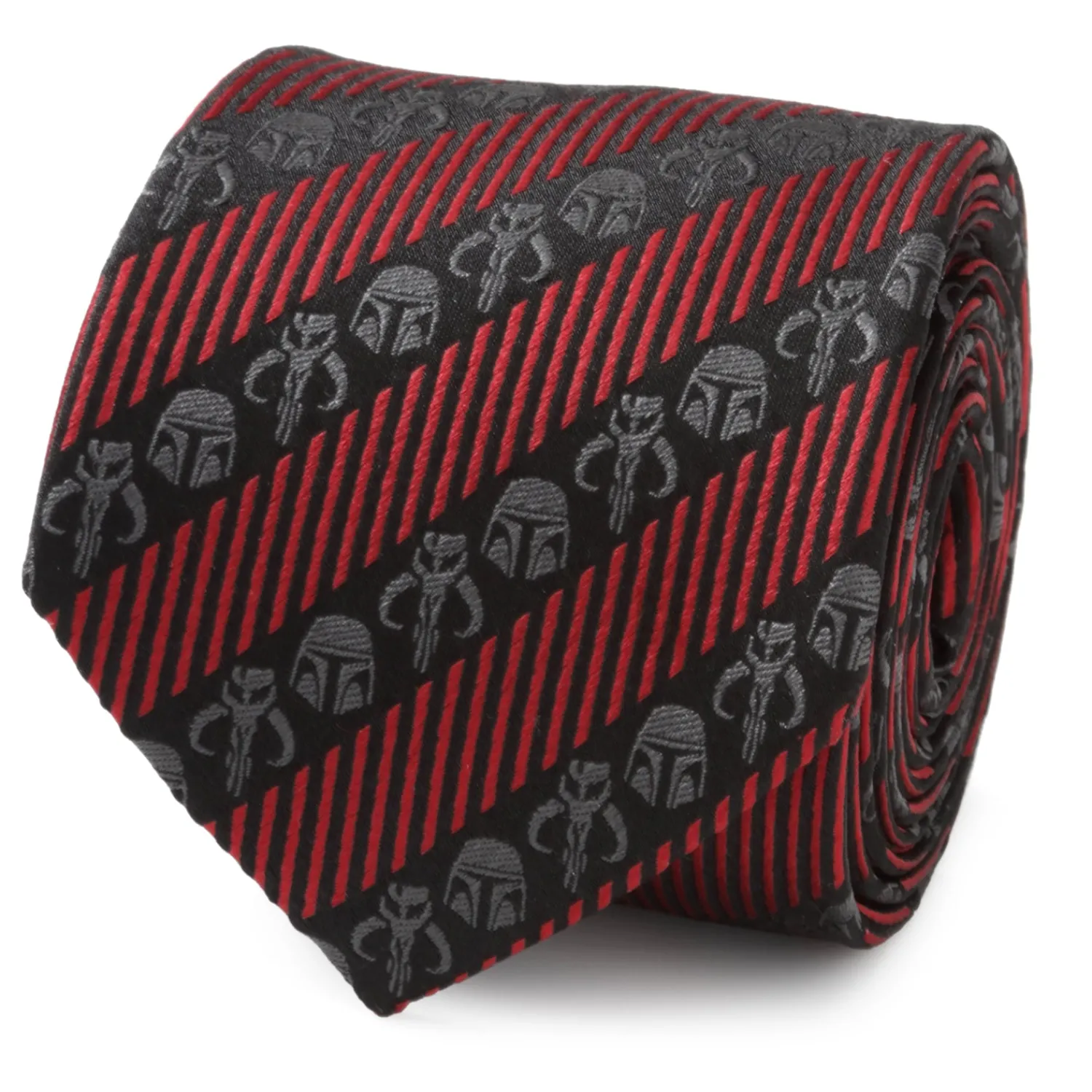 Best Sale Mandalorian Black Red Stripe Men's Tie Star Wars Ties