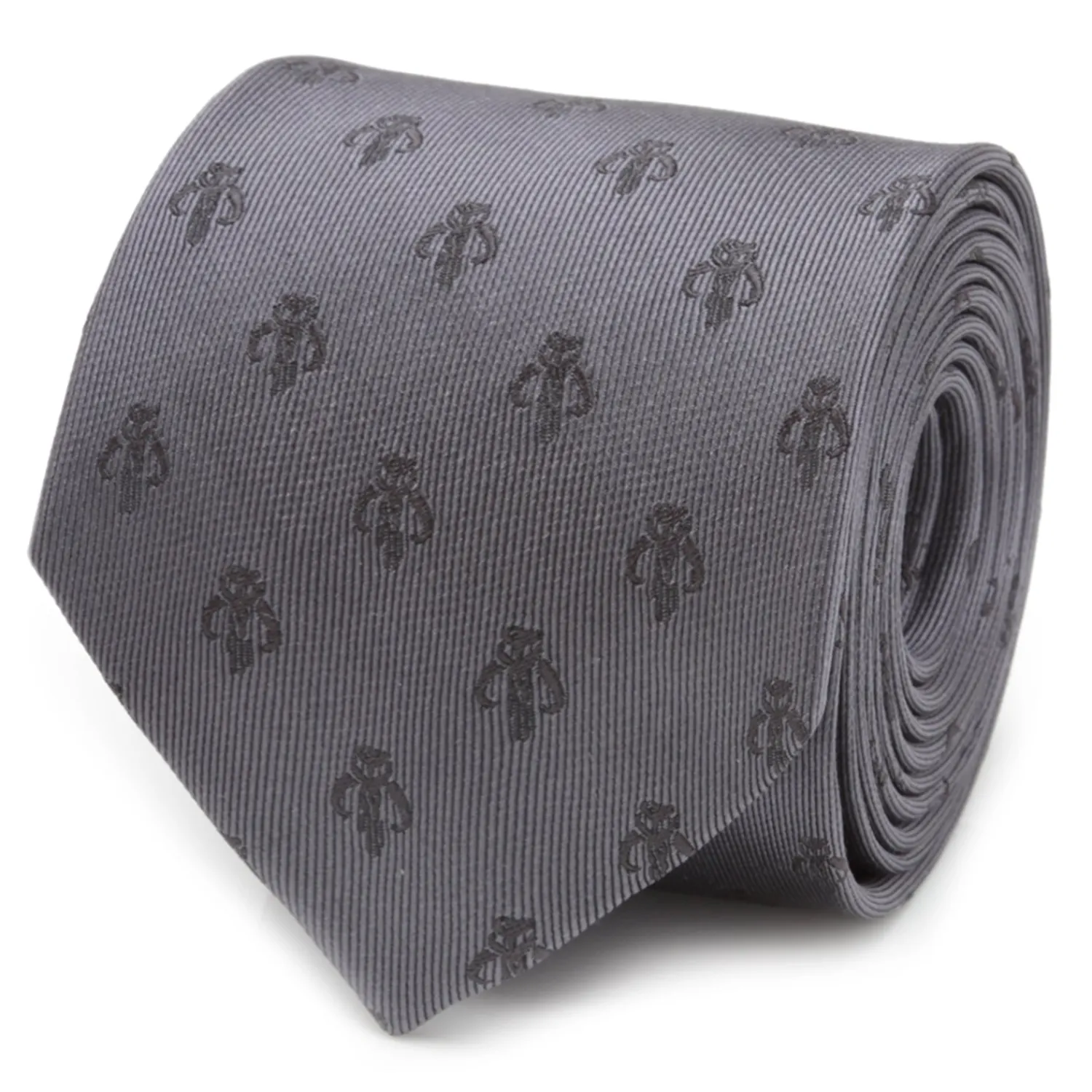 Shop Mandalorian Gray Silk Men's Tie Star Wars Ties