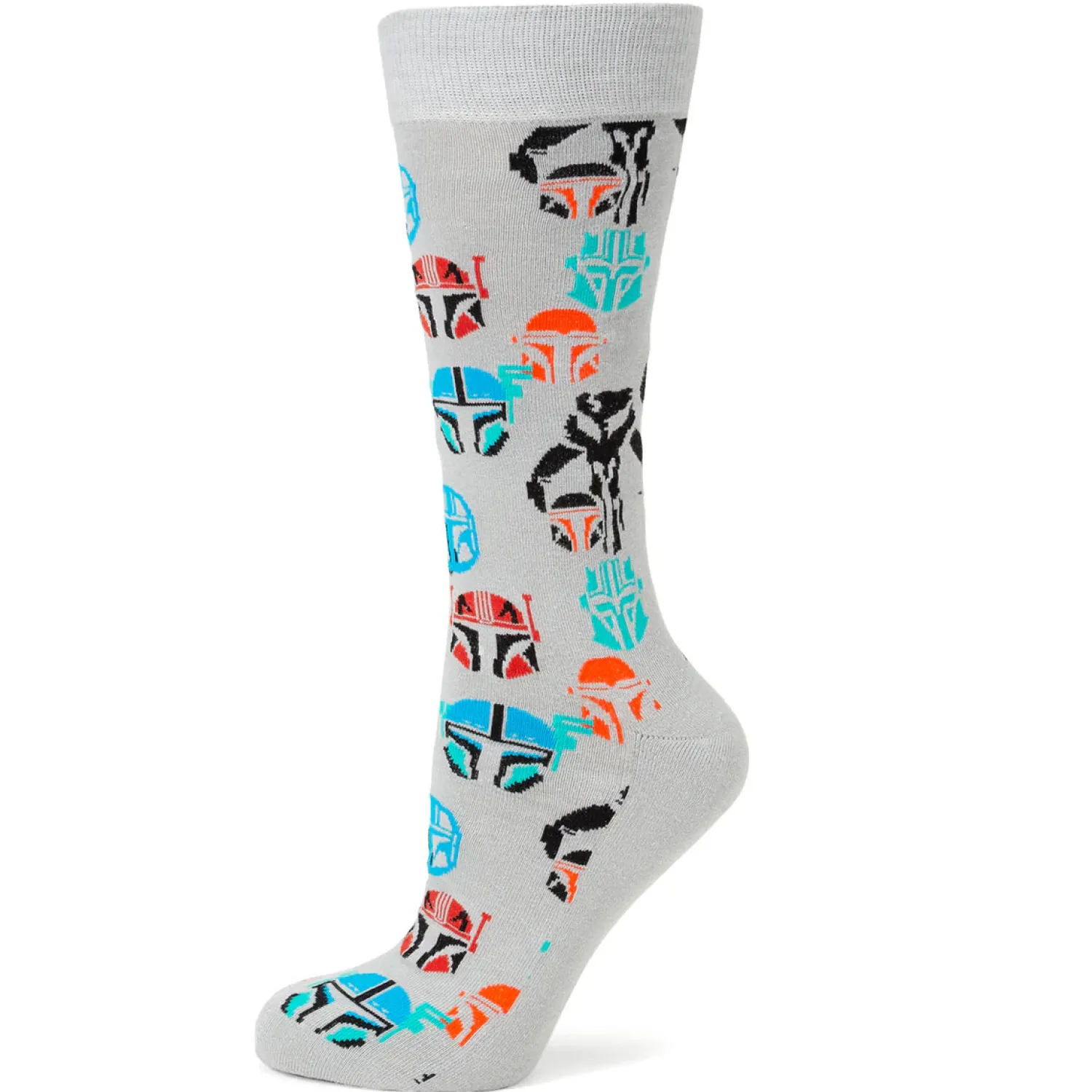Online Mandalorian Helmet Multicolored Gray Gift Set Socks