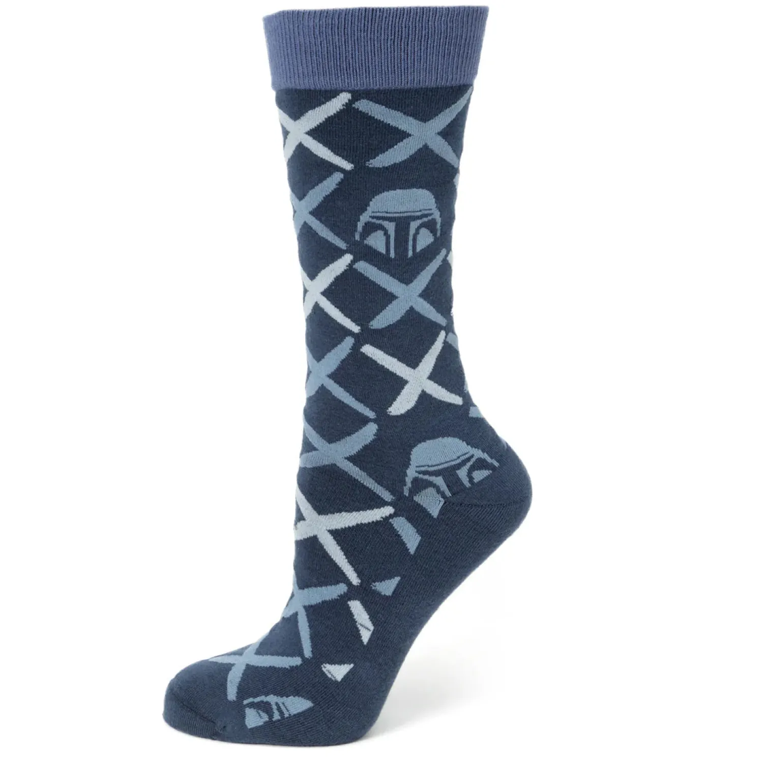 Fashion Mandalorian Helmet Navy Gift Set Socks