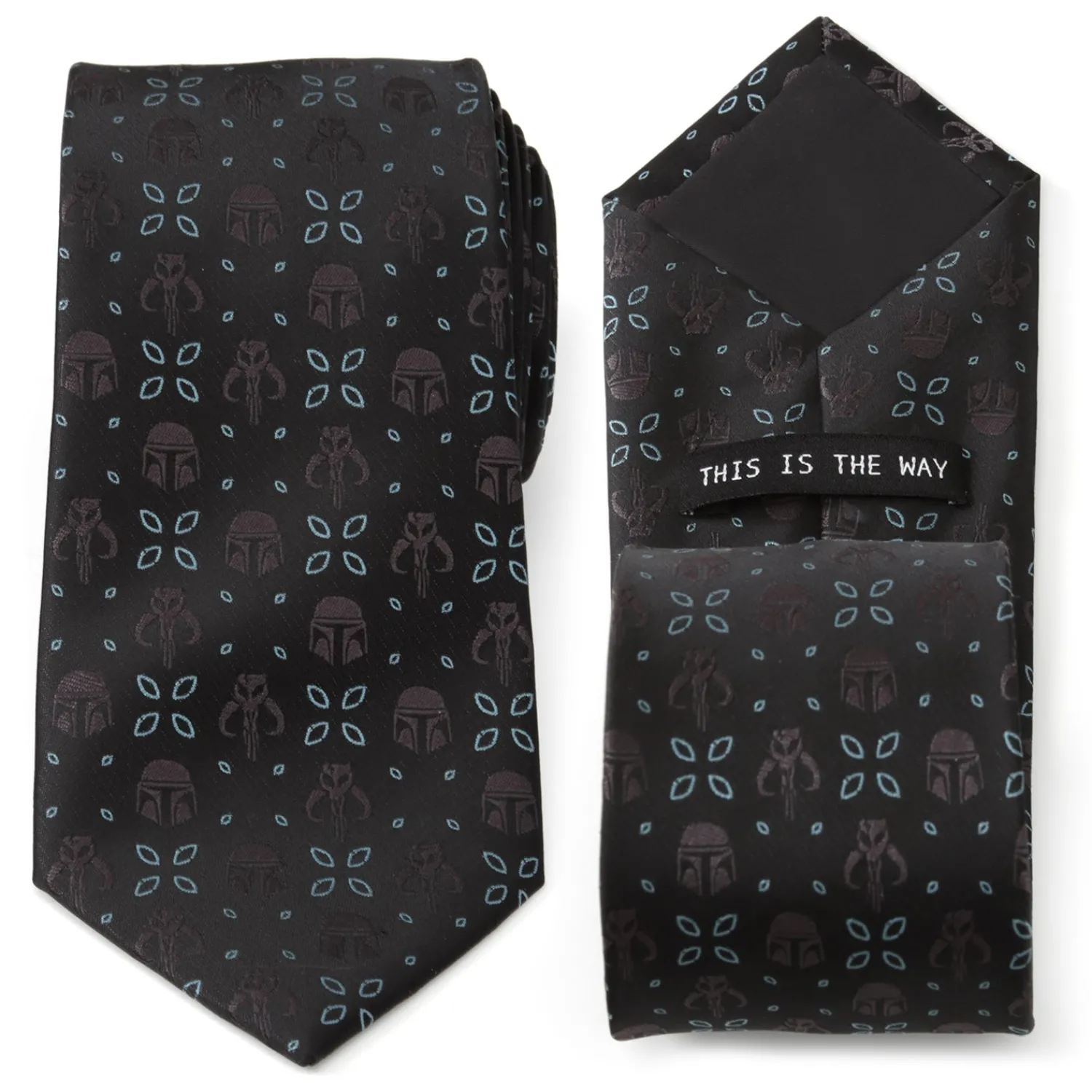 Clearance Mandalorian Motif Black Men's Tie Star Wars Ties