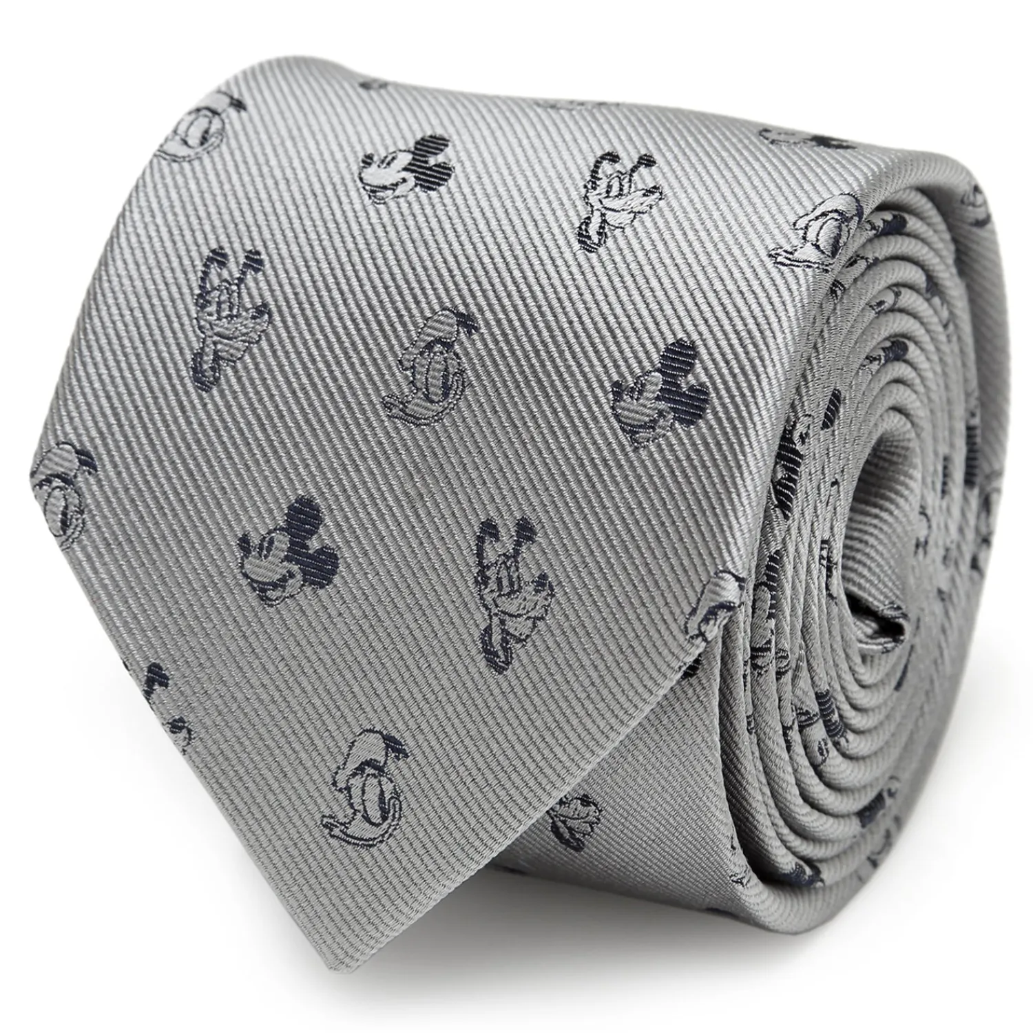 Hot Mickey and Friends Gray Men's Tie Disney Ties