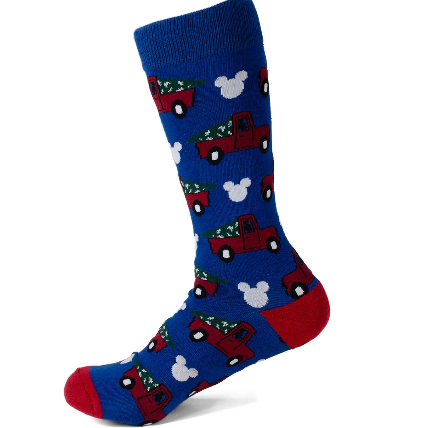 Best Sale Mickey Holiday Truck Navy Sock and Mickey Blue Lapel Pin Gift Set Socks